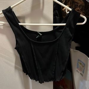 Black Wild Fable corset shaped tank